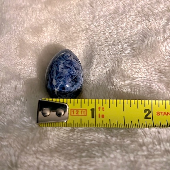 ๐ฐ๐ช BUNDLE OF 2โ MINI WHITE CRYSTAL BAR & 1โ BLUE MARBLE MINI KENYAN STONE EGGS - Picture 7 of 9